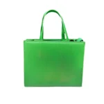 European and American Trendy Women's Tote Bag Custom logo Outdoor Shopping Working PU Handbag - Green, customization